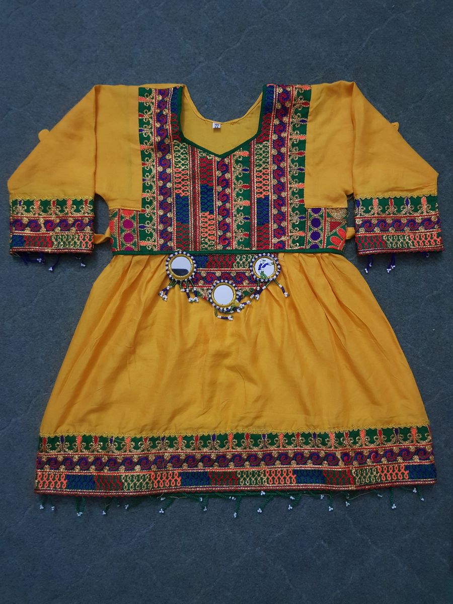 Balochi Doch Mirror-Work Frock