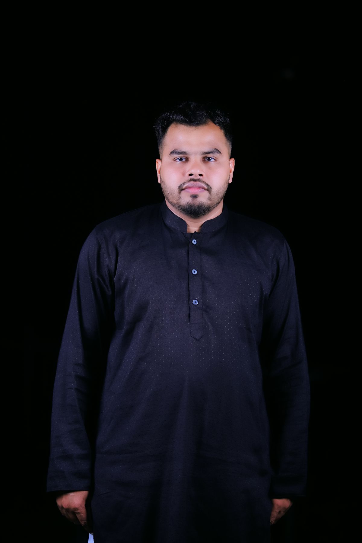 Miran Formal Black Shalwar Kameez
