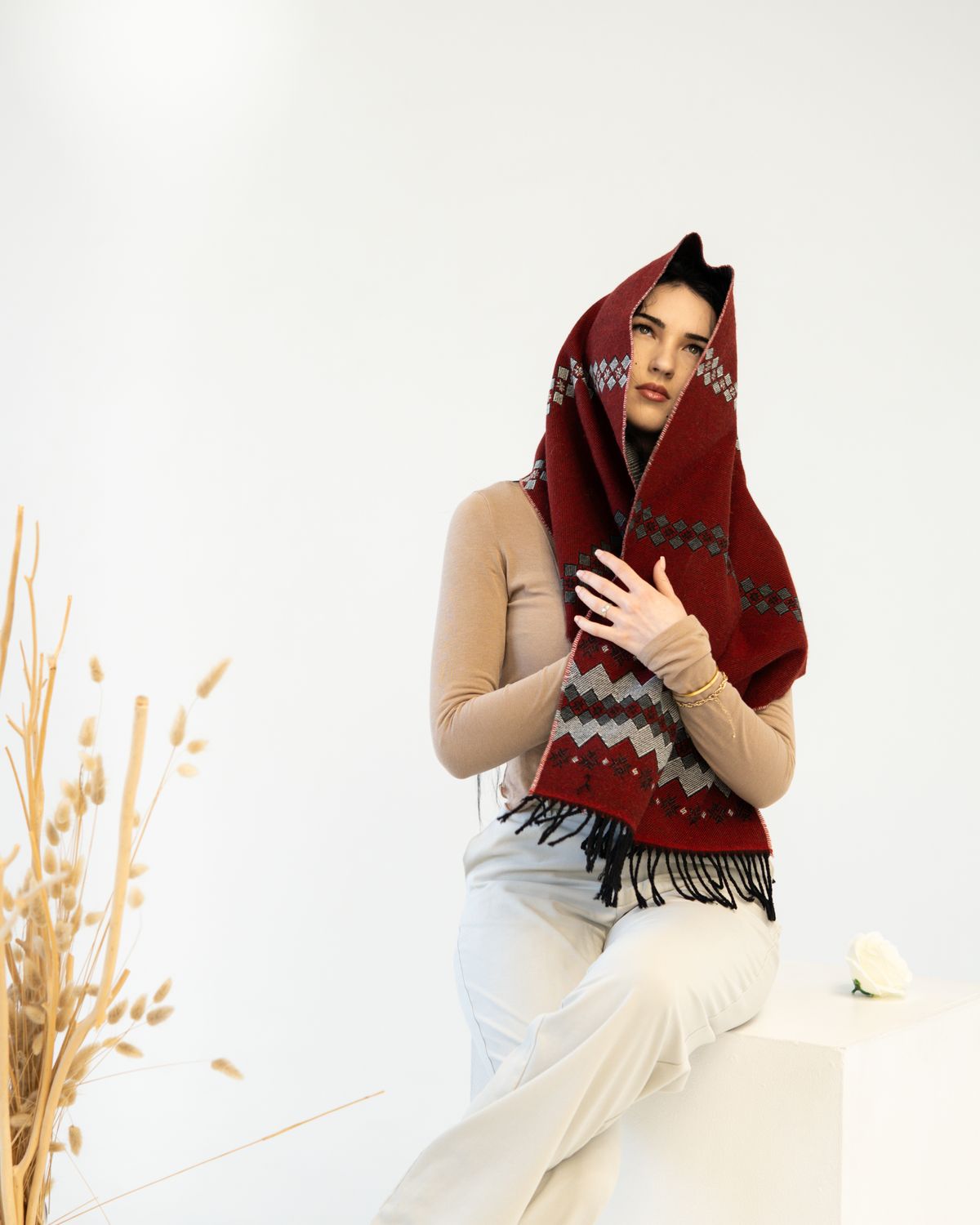 Swat Embroidered Woollen Shawl
