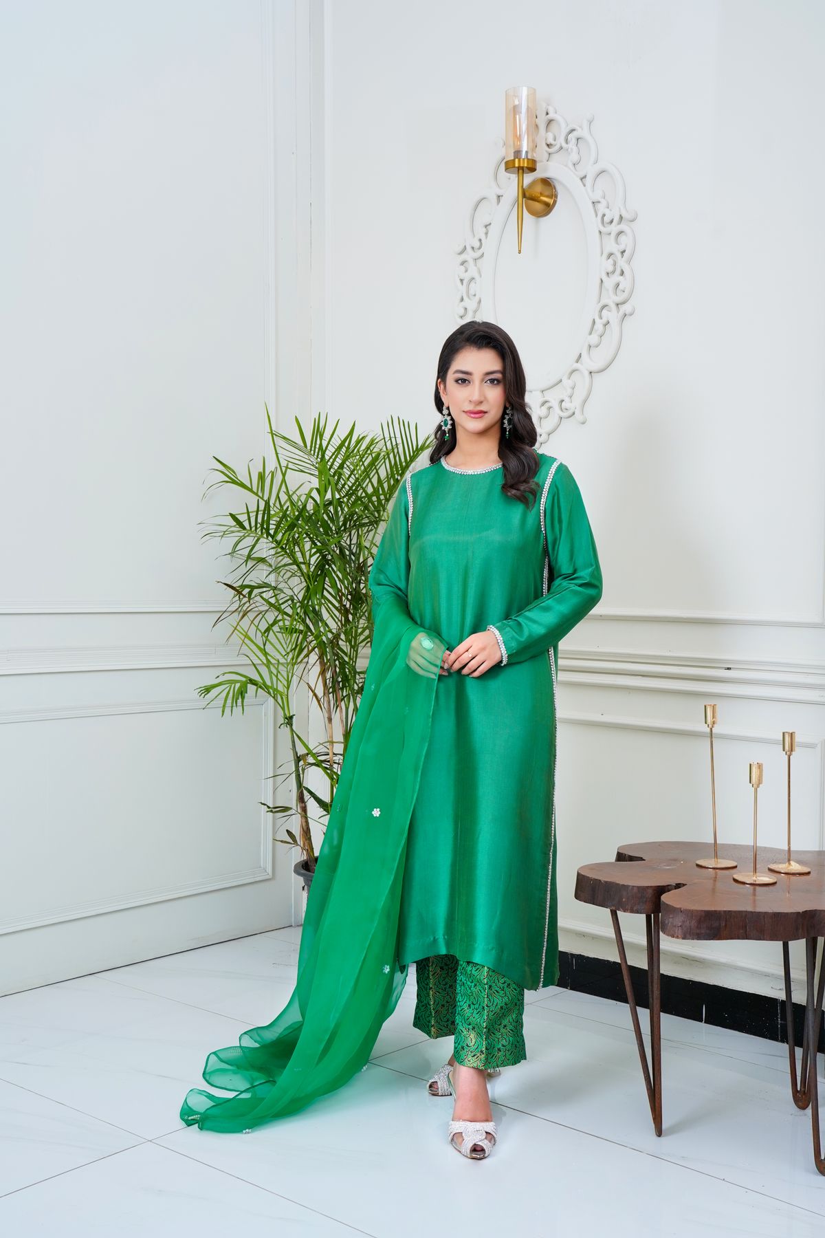 Zamurrad Green Suit